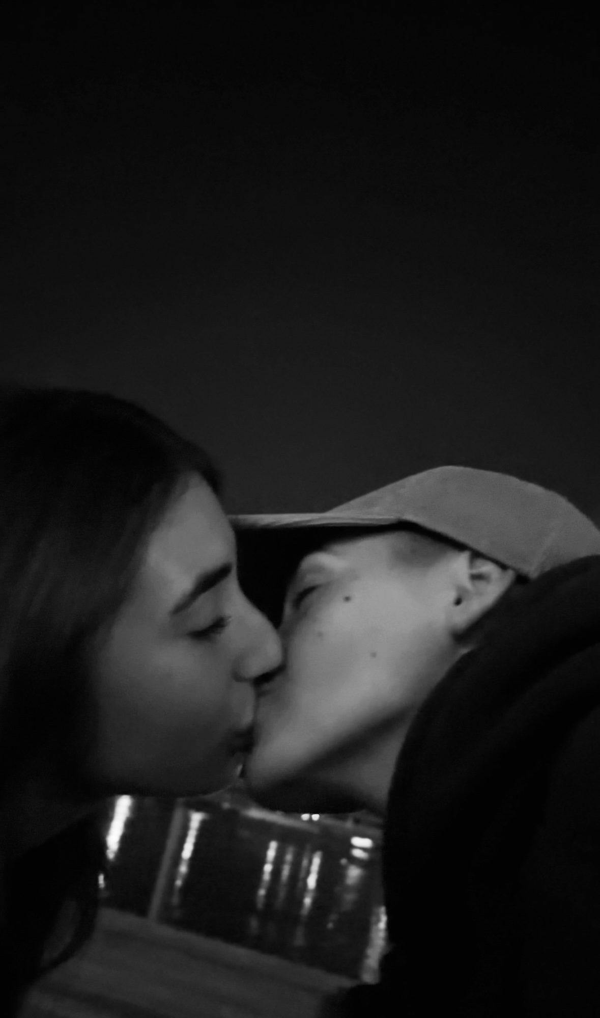 Baiser noir et blanc