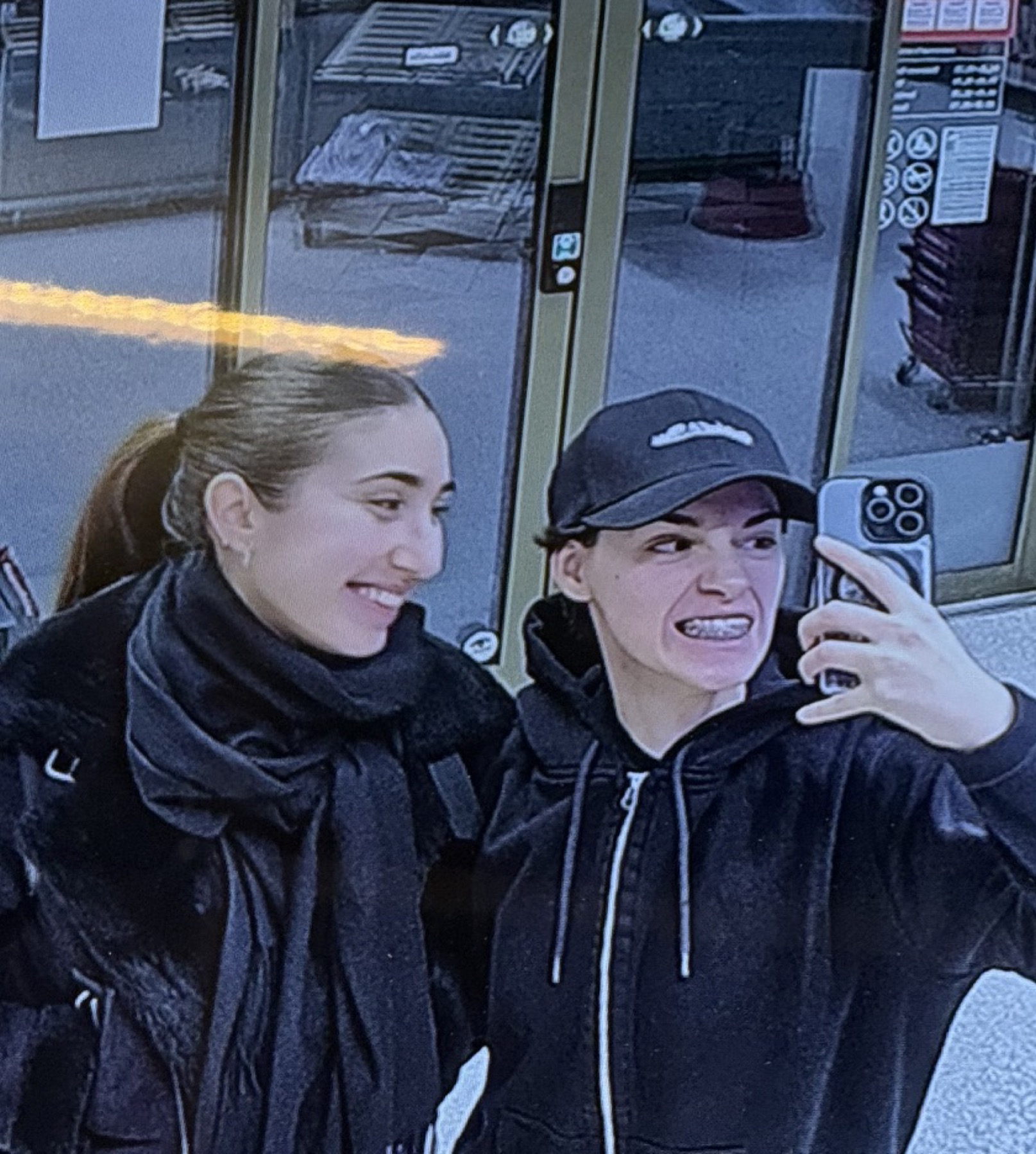Selfie dans un reflet