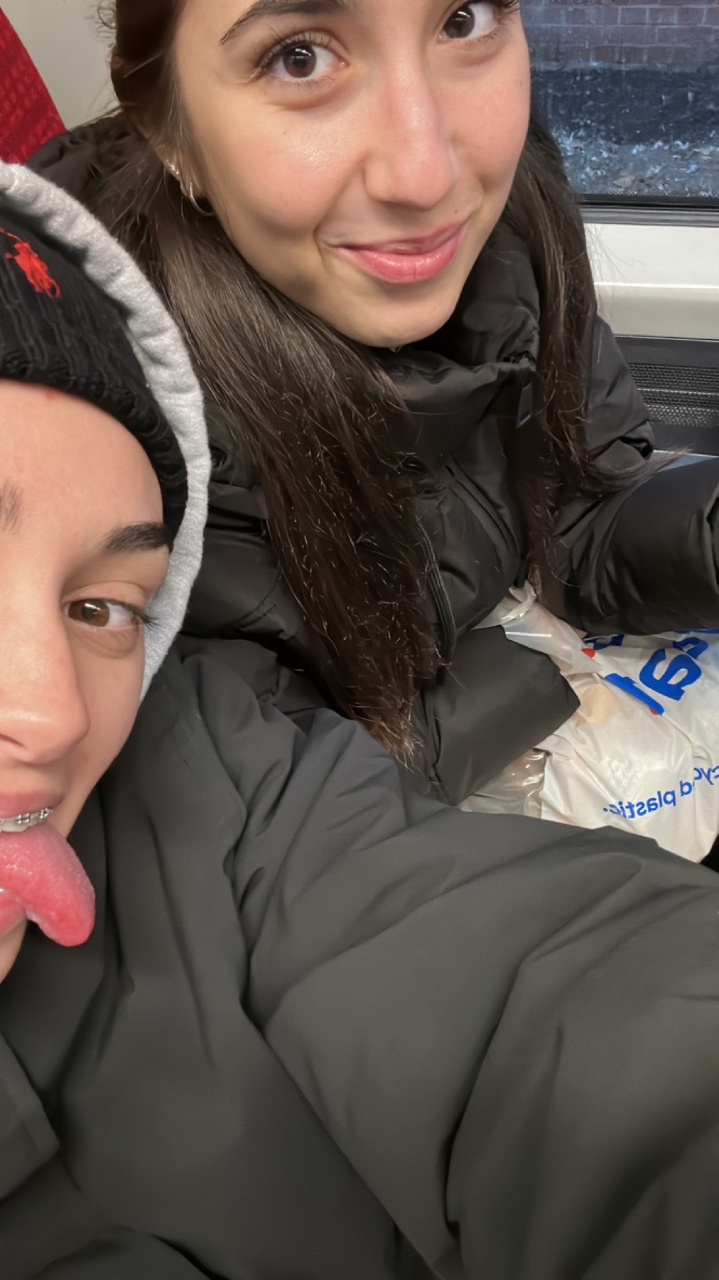 Selfie dans le train