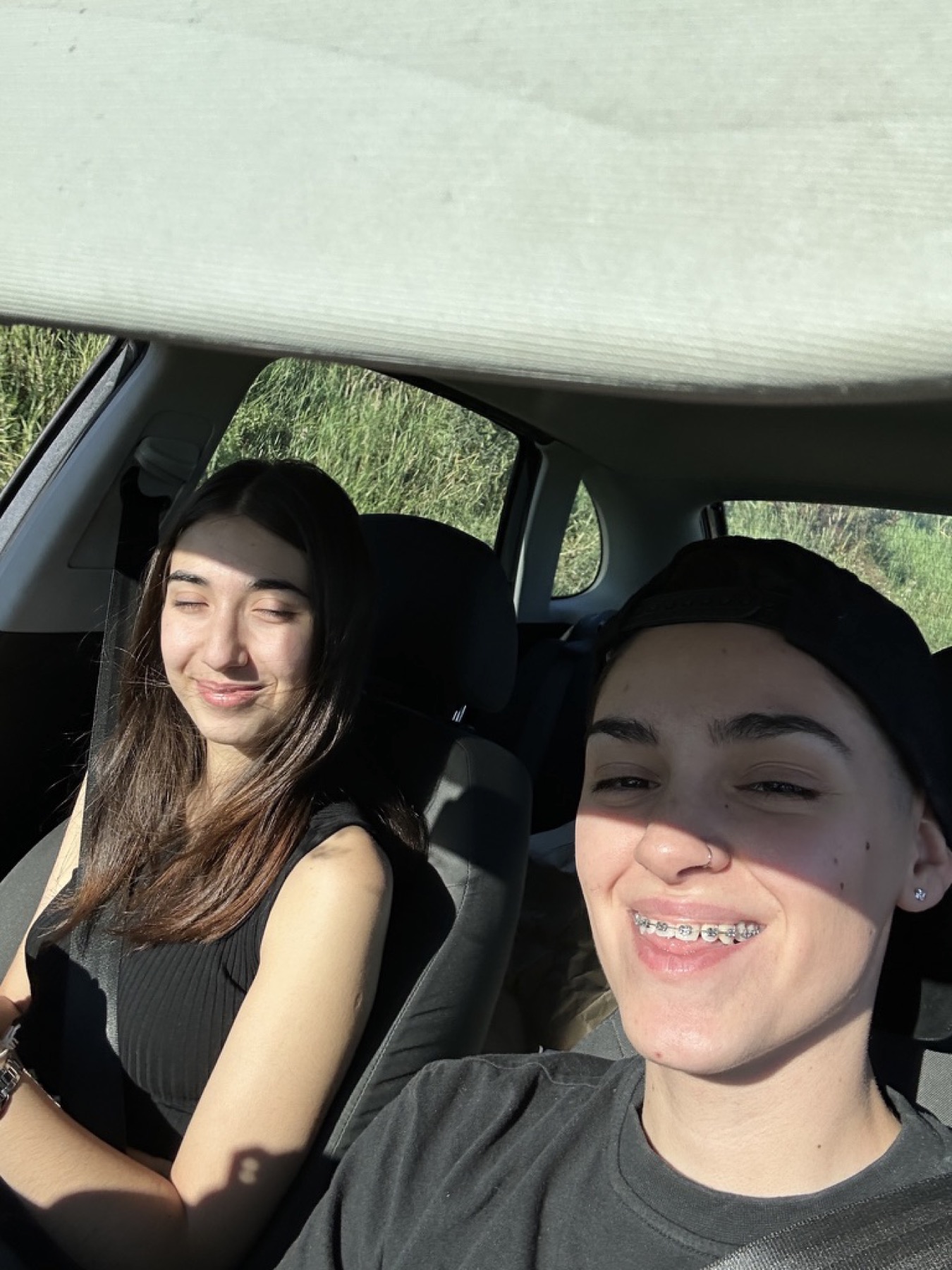 Sourires en voiture